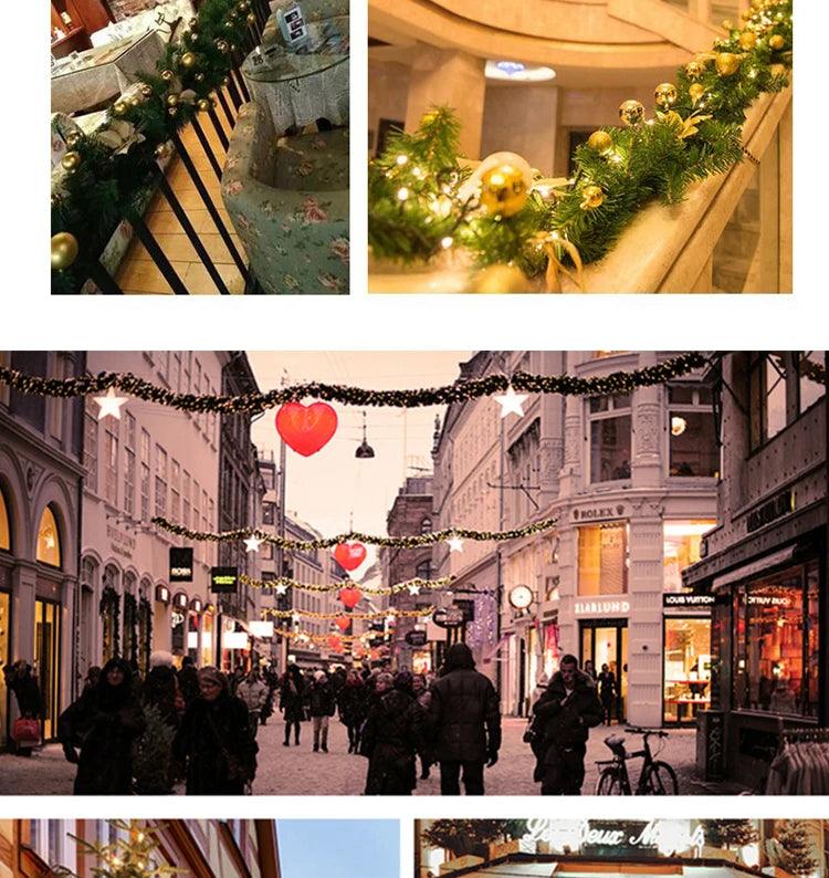 Luxury 2.7m LED Christmas Wreath with Lights