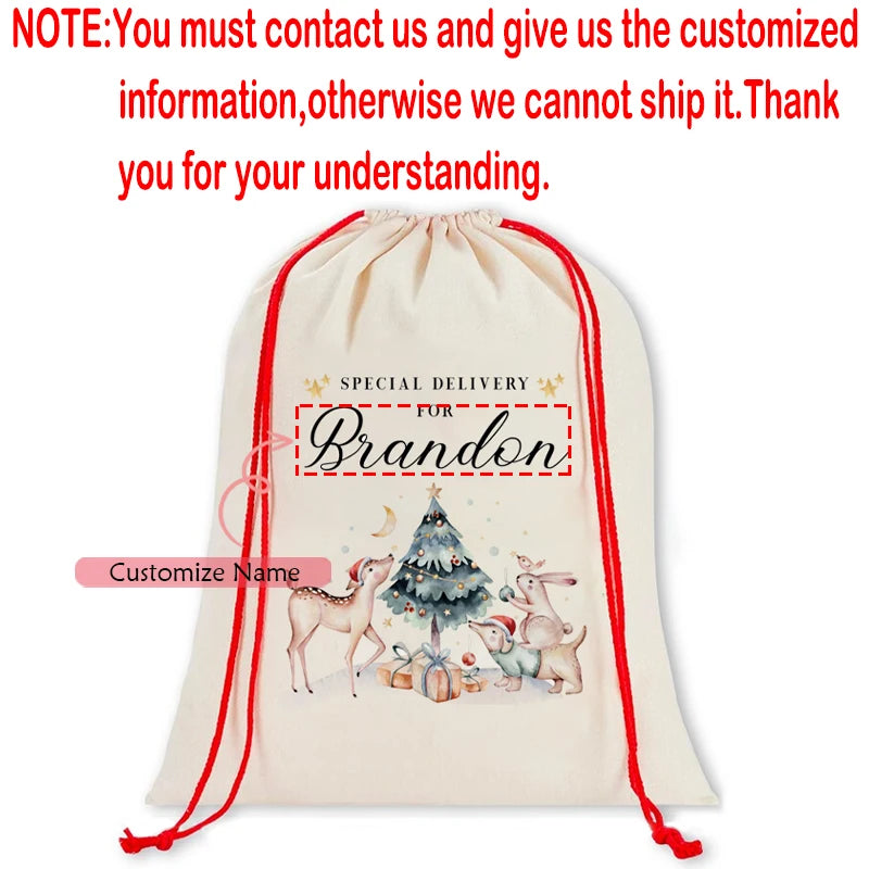 Luxury Personalised Christmas Gift Bag