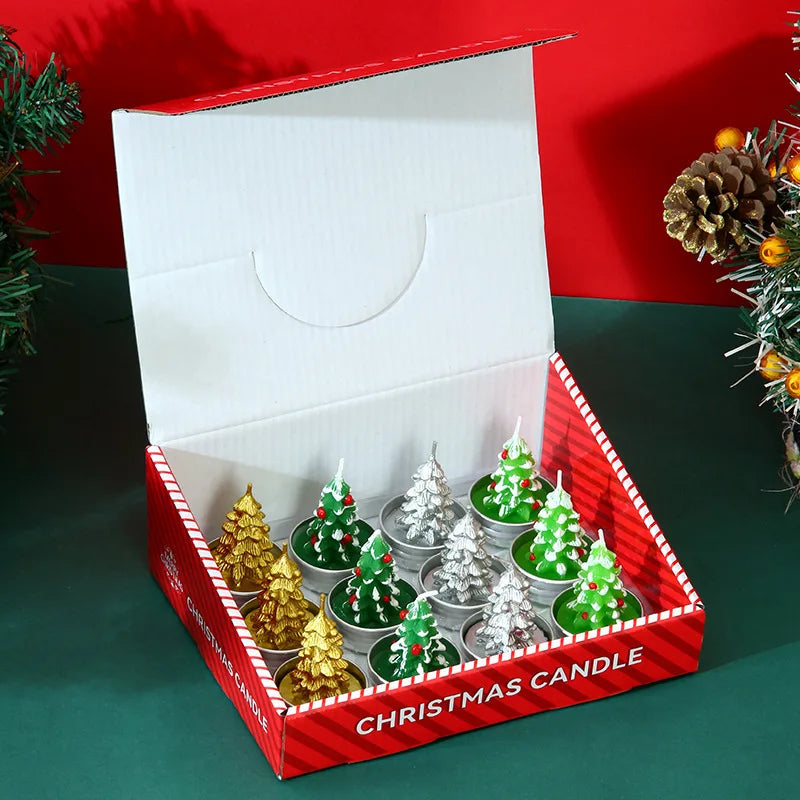 12pcs Christmas Candle Collection
