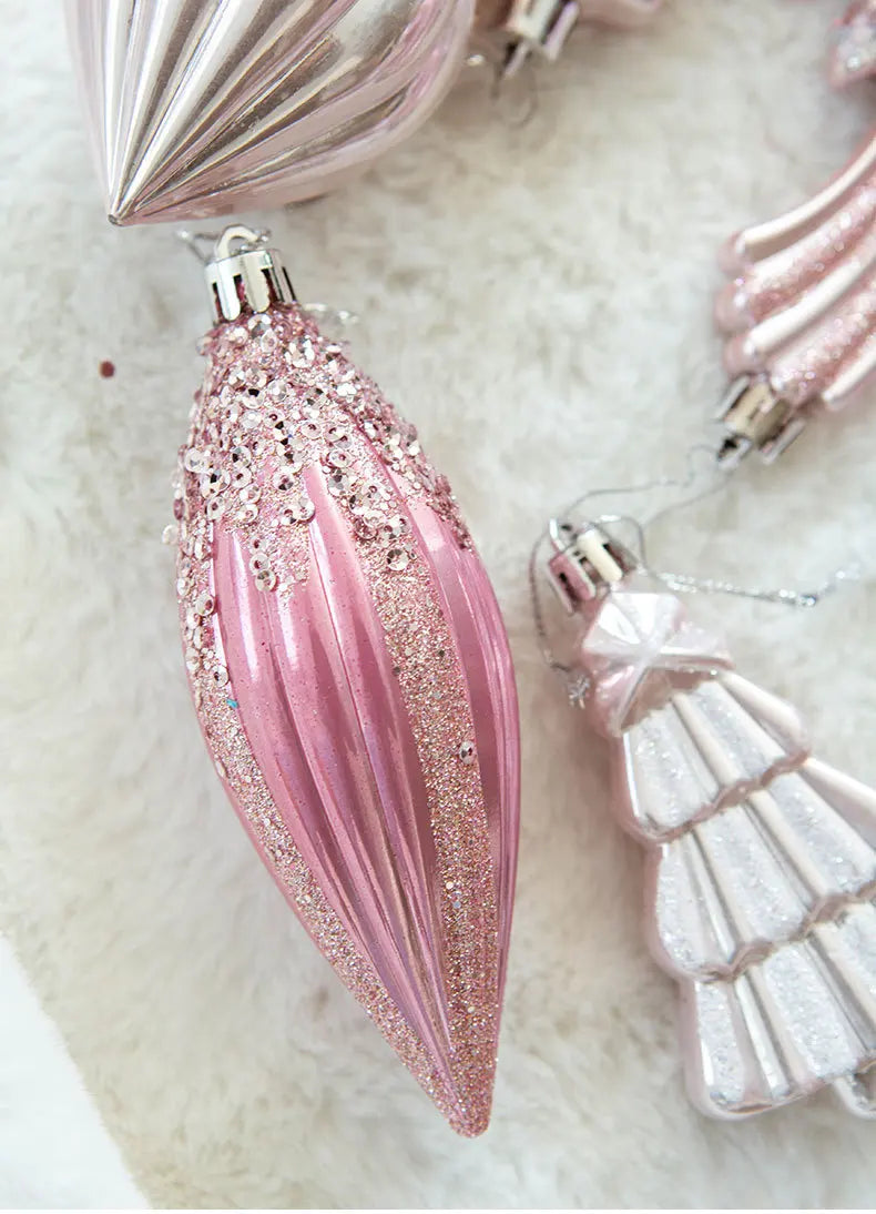Pink Enchanted Christmas Baubles