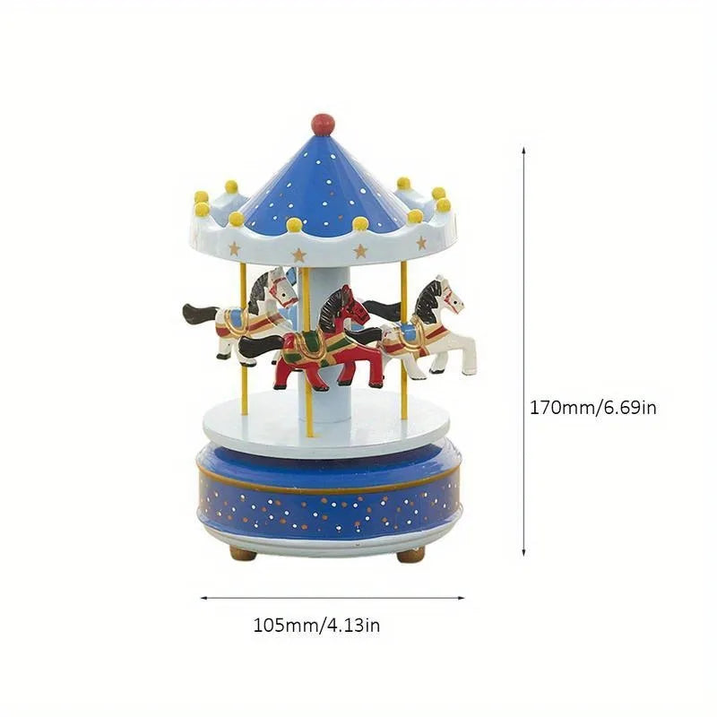 Classic Christmas Carousel Music Box