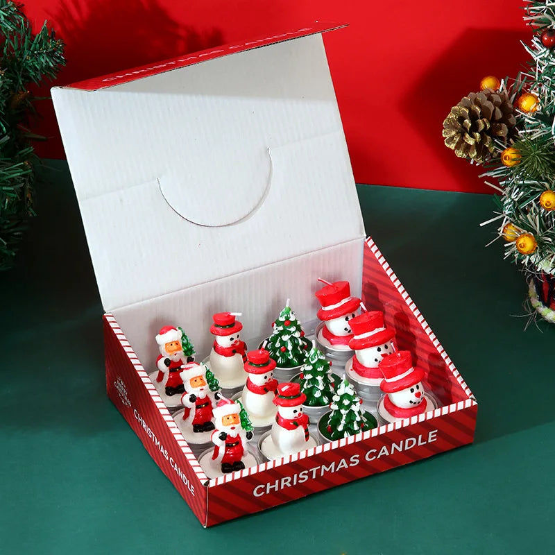 12pcs Christmas Candle Collection