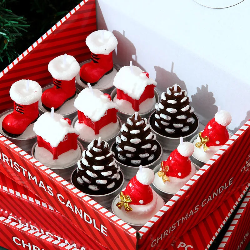 12pcs Christmas Candle Collection