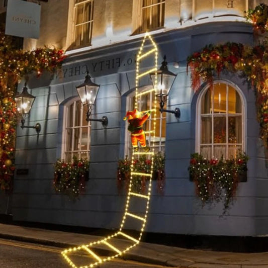 LED Santa Climbing Ladder