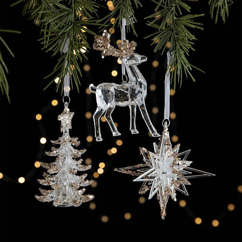 Luxury Acrylic Snowflake Ornament