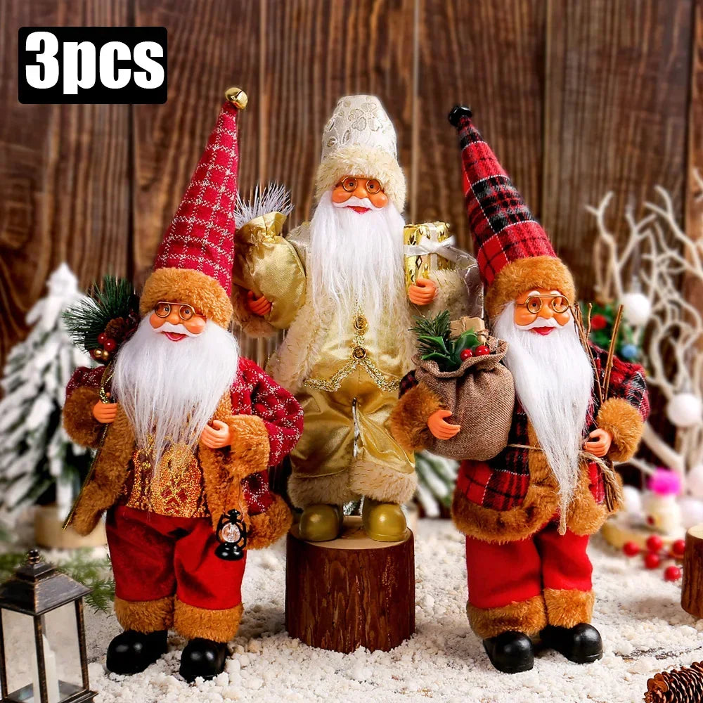 Christmas Santa Plush Doll 30cm Decoration