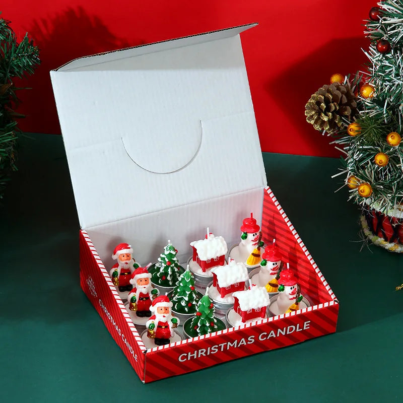 12pcs Christmas Candle Collection