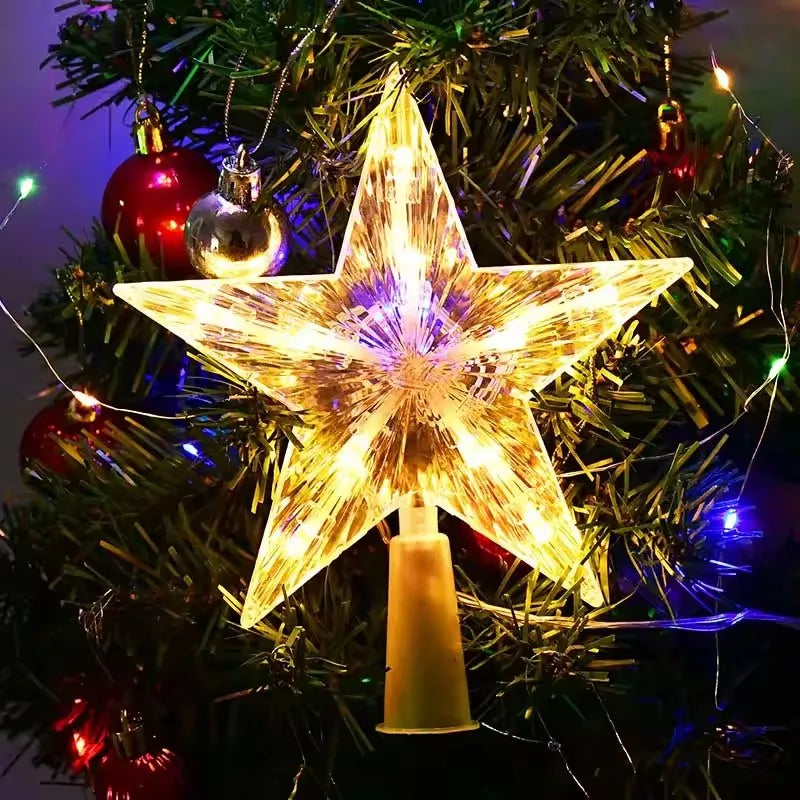 Glowing Christmas Tree Topper Star