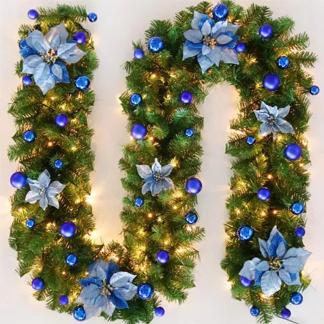 Luxury 2.7m LED Christmas Wreath with Lights