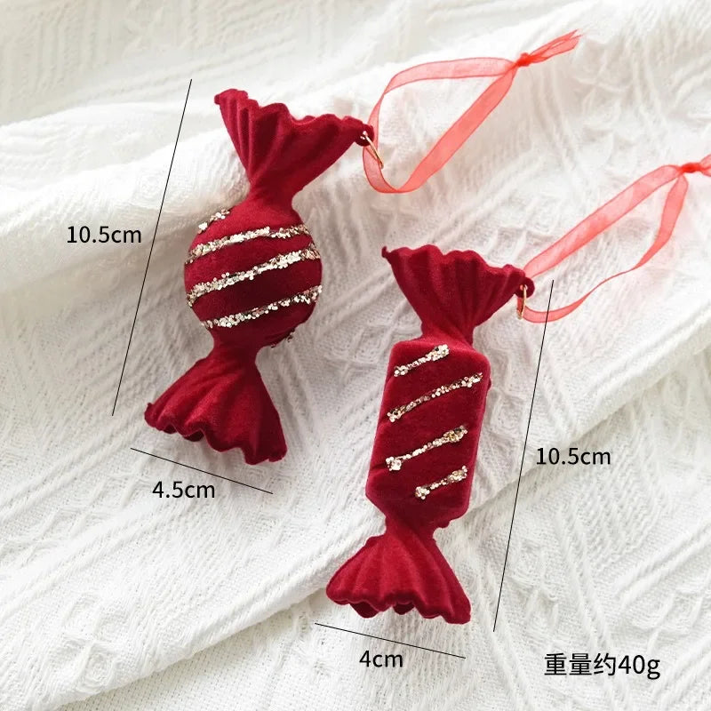 Festive Red Plush Ornament