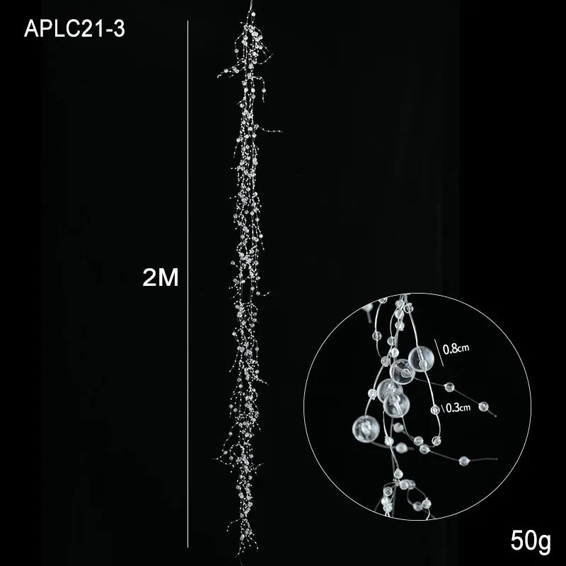 Luxury Pearl & Crystal Christmas Garland