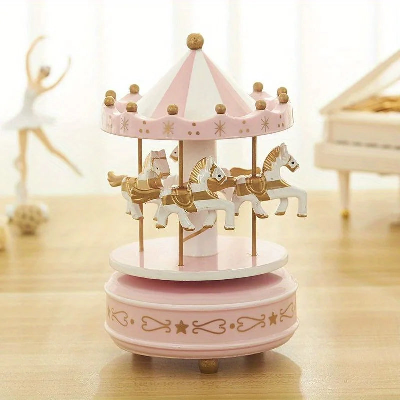 Classic Christmas Carousel Music Box