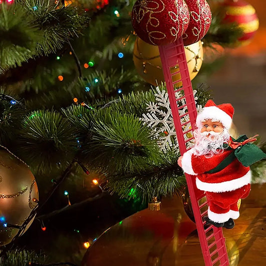 Climbing Santa Christmas Ornament