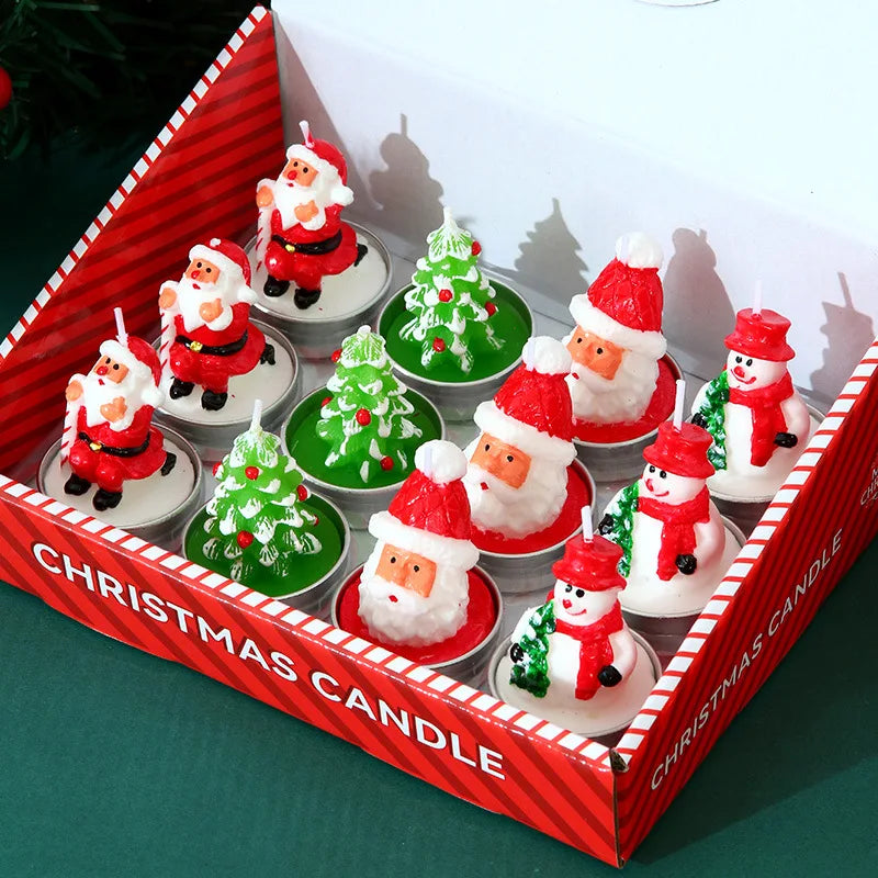12pcs Christmas Candle Collection