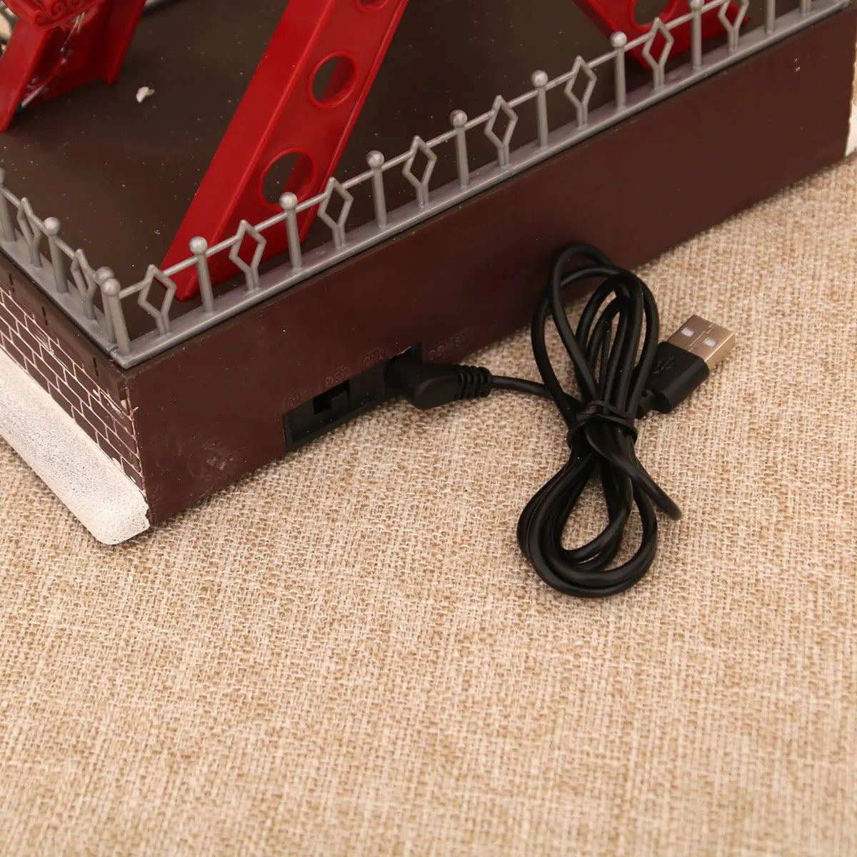 Santa Claus Spinning Light Up Ferris Wheel