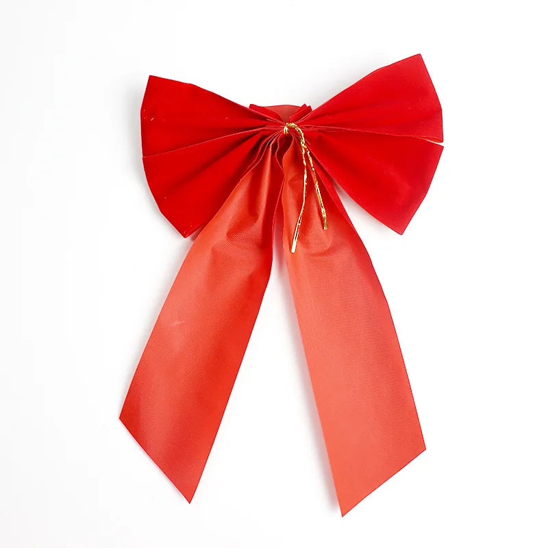 Big Red Bow Christmas Tree Topper
