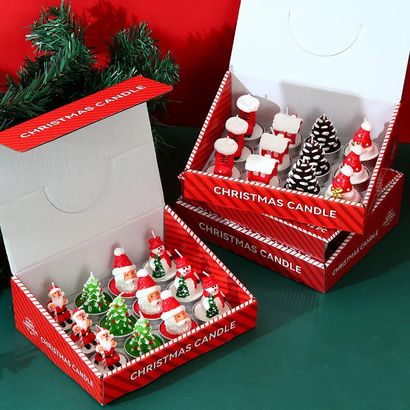 12pcs Christmas Candle Collection