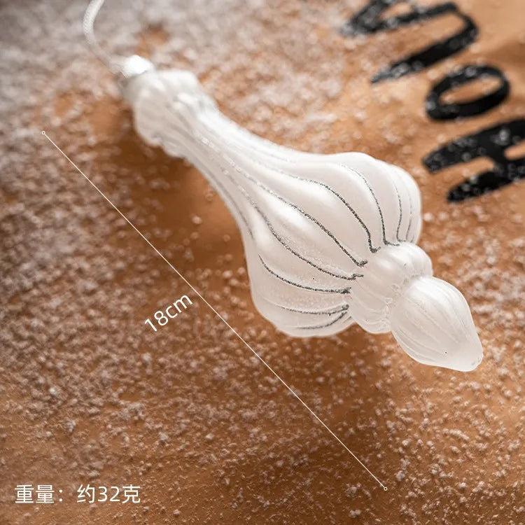 Elegant Transparent Glass Christmas Bauble