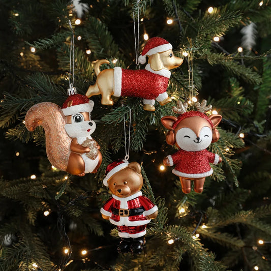 Luxury Vintage Woodland Christmas Ornaments