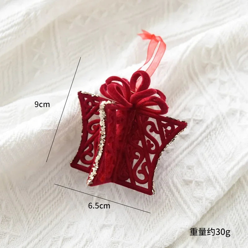 Festive Red Plush Ornament