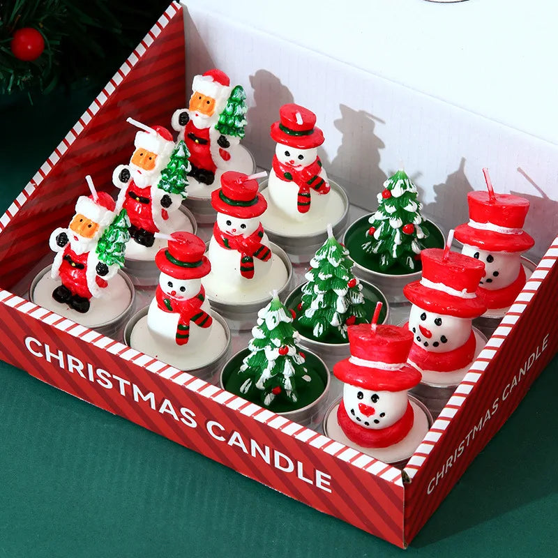 12pcs Christmas Candle Collection