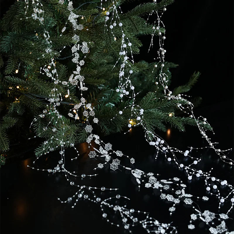 Luxury Pearl & Crystal Christmas Garland