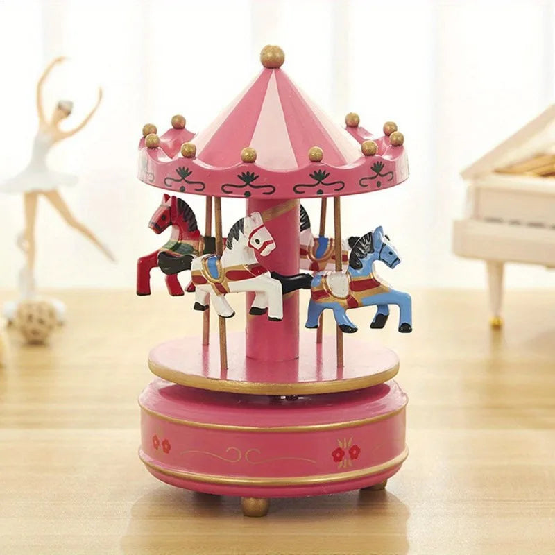 Classic Christmas Carousel Music Box