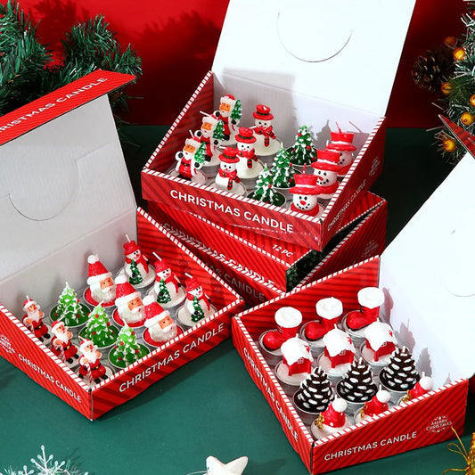 12pcs Christmas Candle Collection