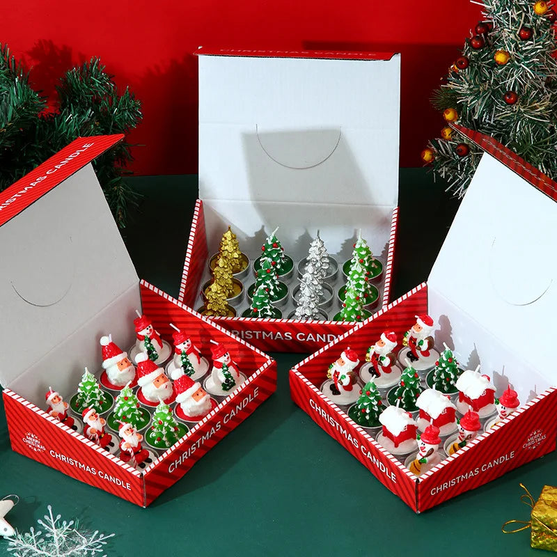 12pcs Christmas Candle Collection