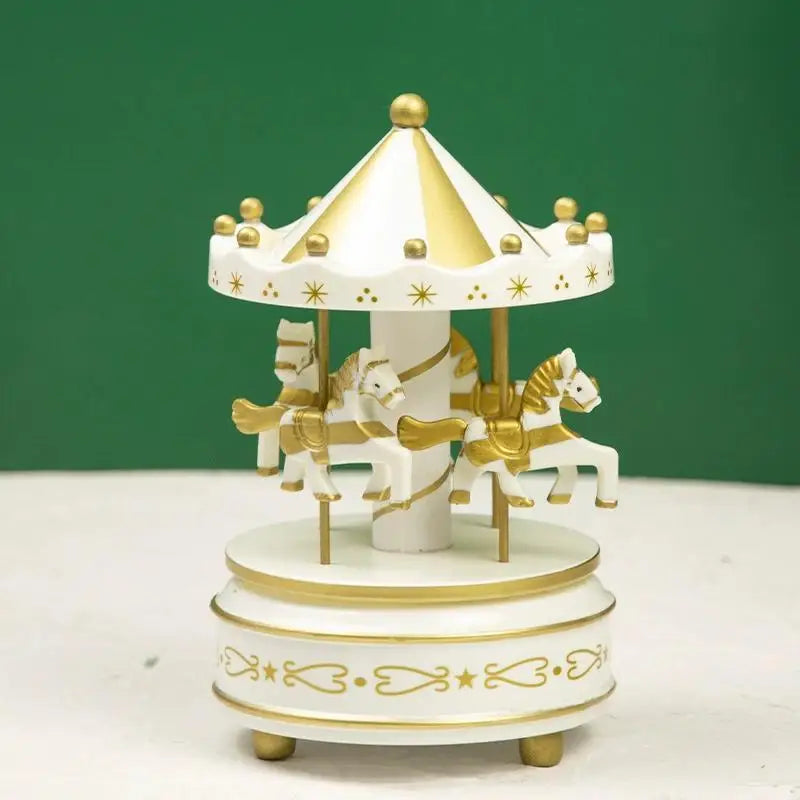 Classic Christmas Carousel Music Box