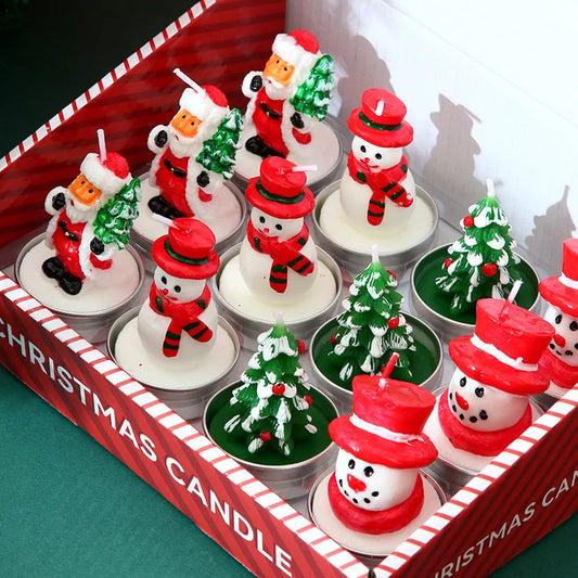 12pcs Christmas Candle Collection