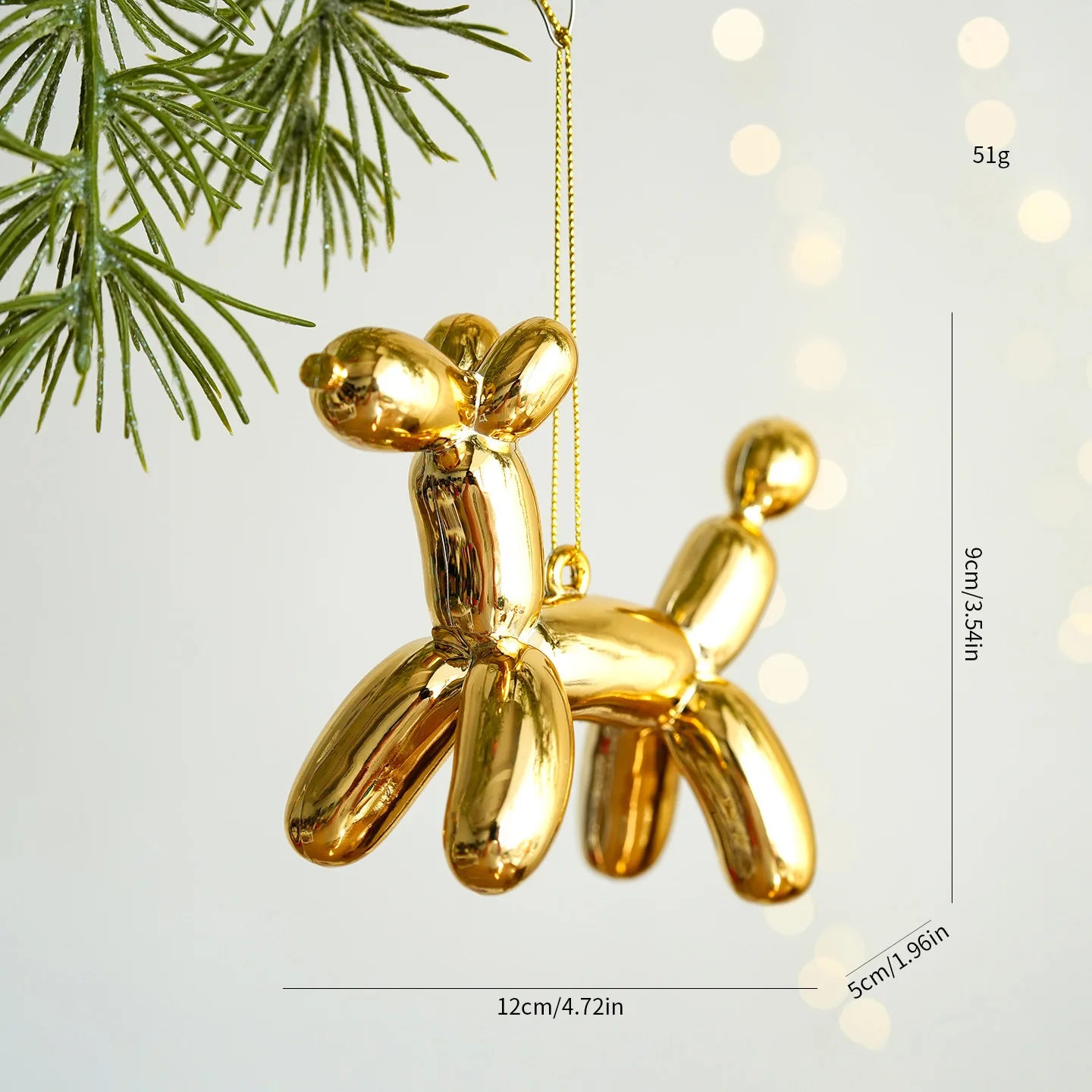 Balloon Dog Christmas Ornaments