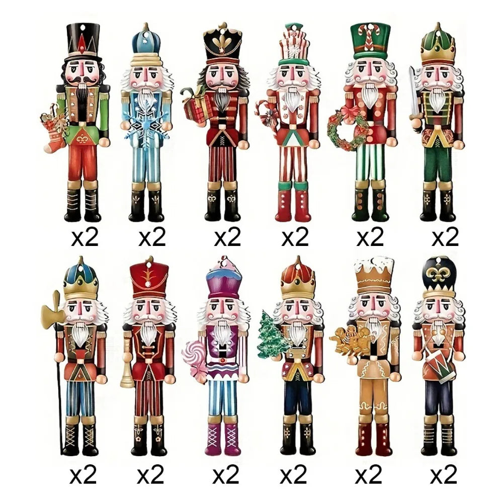 Festive Nutcracker Soldier Hanging Decoration
