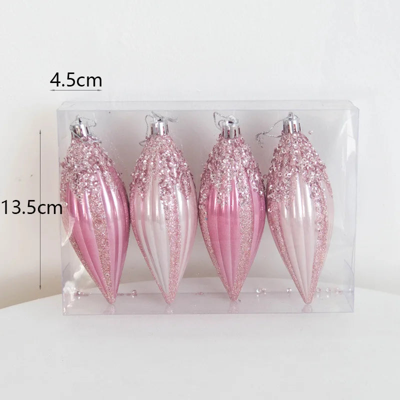 Pink Enchanted Christmas Baubles