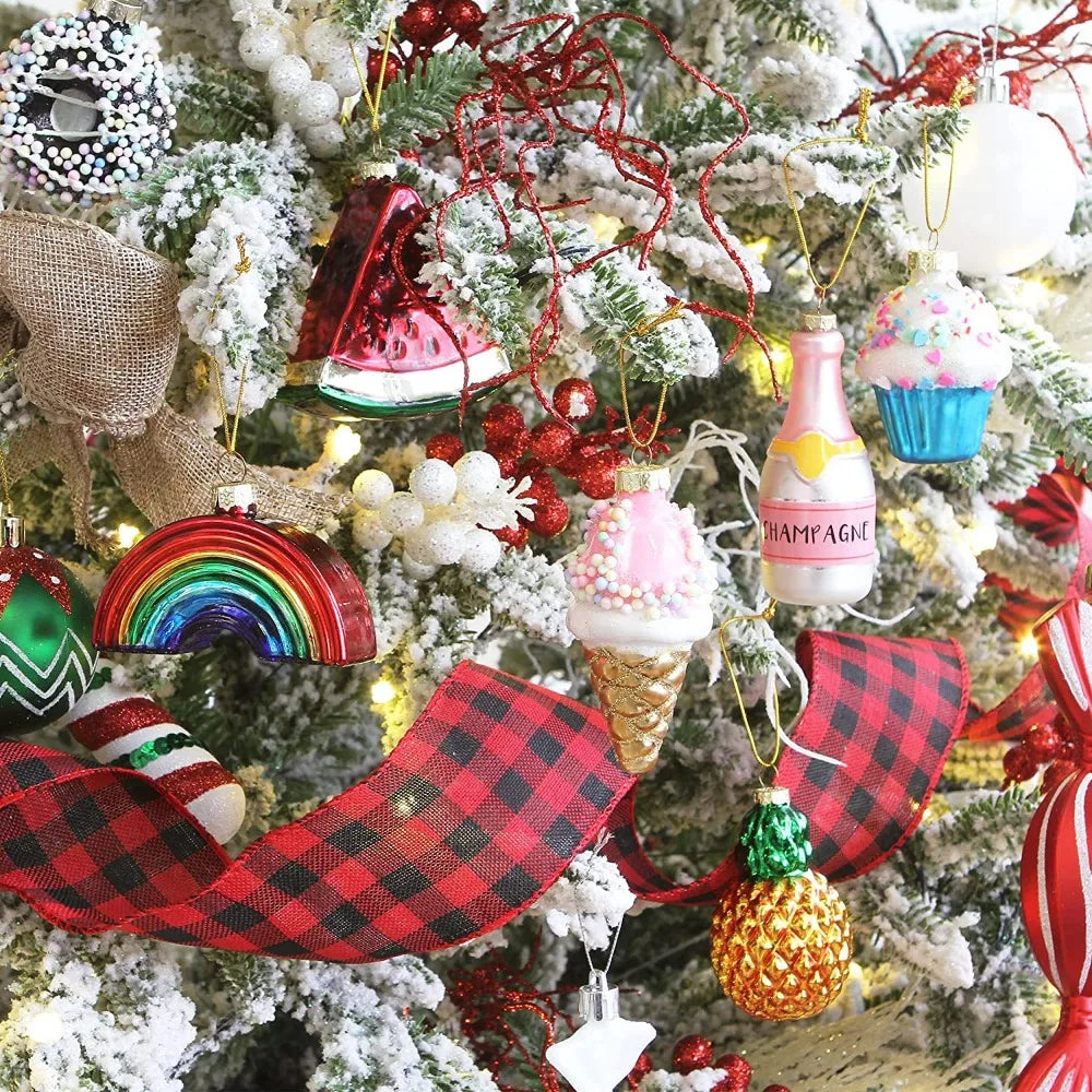 Christmas Glass Treat Ornaments