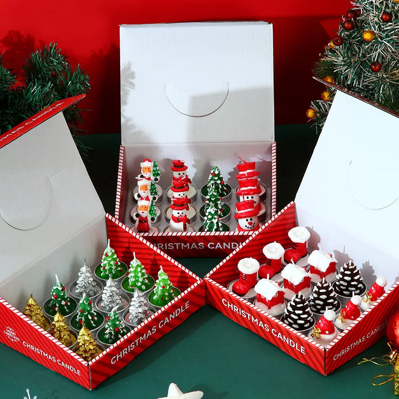 12pcs Christmas Candle Collection