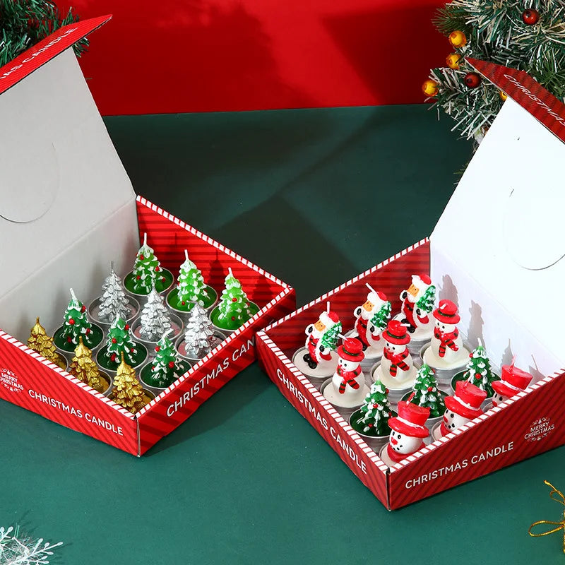12pcs Christmas Candle Collection