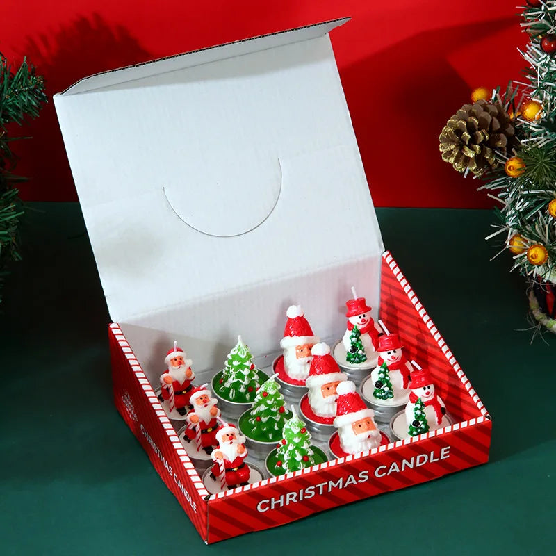 12pcs Christmas Candle Collection