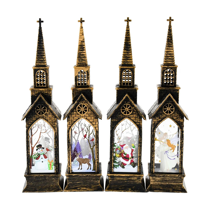 LED Christmas Church Lamp