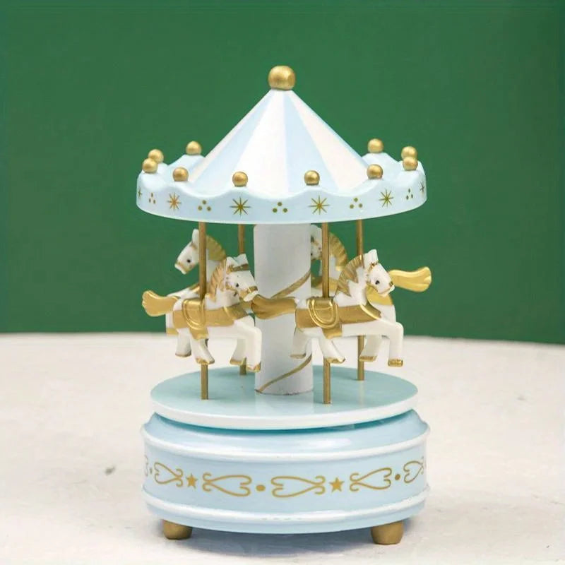 Classic Christmas Carousel Music Box