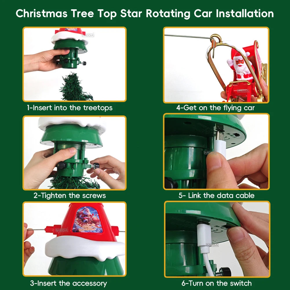 Magical Christmas Tree Train Set