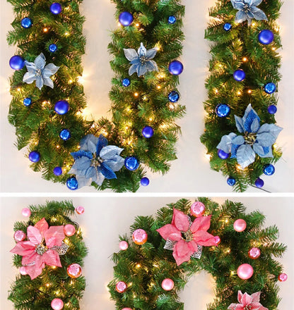 Luxury 2.7m LED Christmas Wreath with Lights