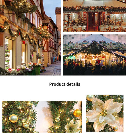 Luxury 2.7m LED Christmas Wreath with Lights