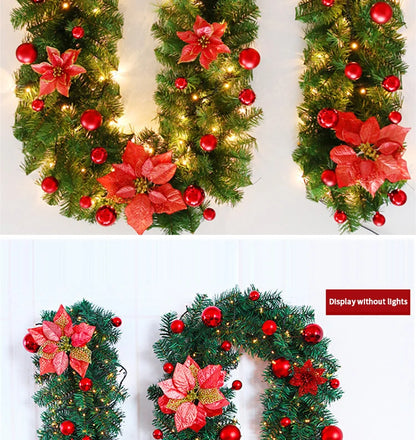 Luxury 2.7m LED Christmas Wreath with Lights