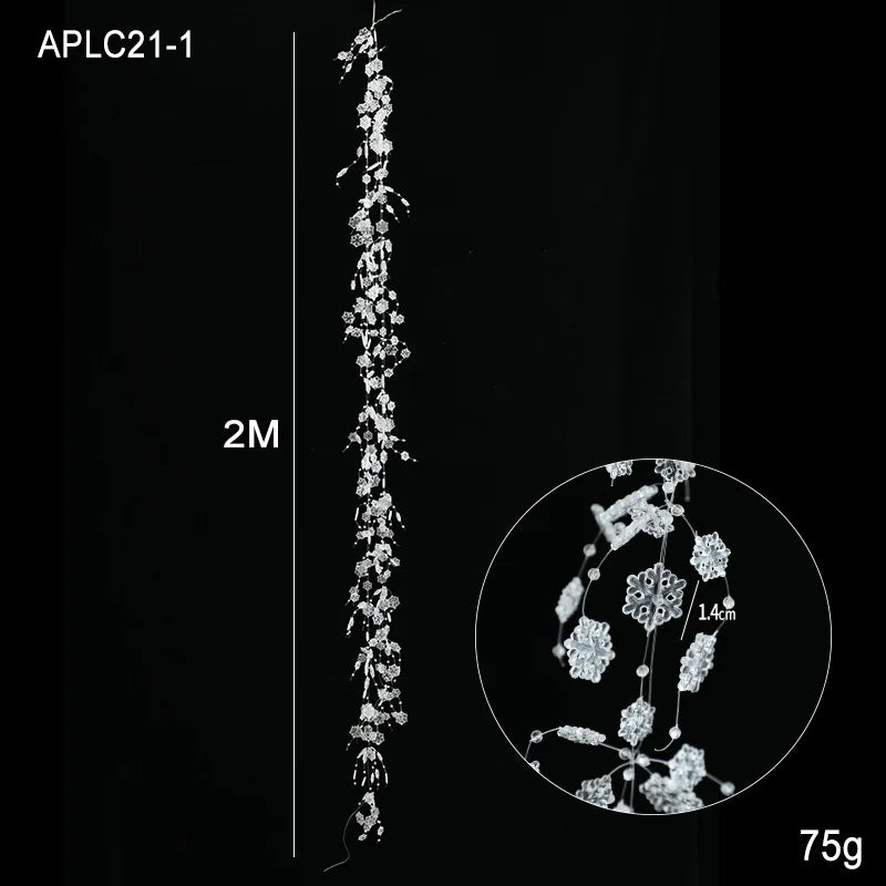 Luxury Pearl & Crystal Christmas Garland