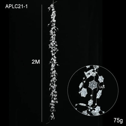 Luxury Pearl & Crystal Christmas Garland