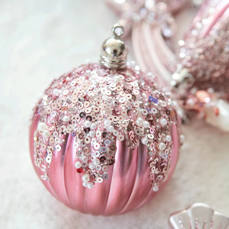Pink Enchanted Christmas Baubles