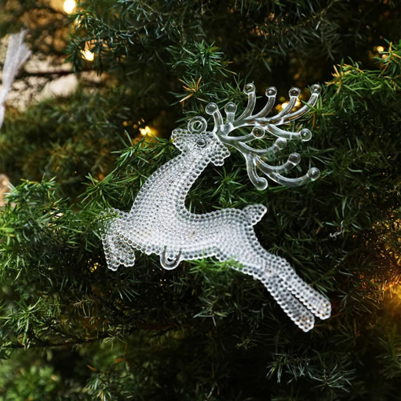 Transparent Reindeer Christmas Decorations