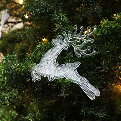 Transparent Reindeer Christmas Decorations
