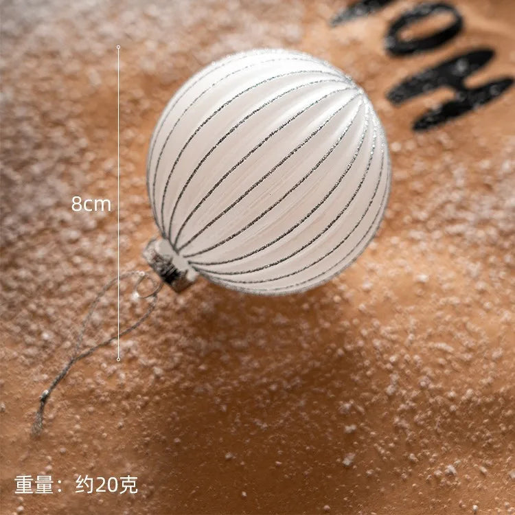 Elegant Transparent Glass Christmas Bauble